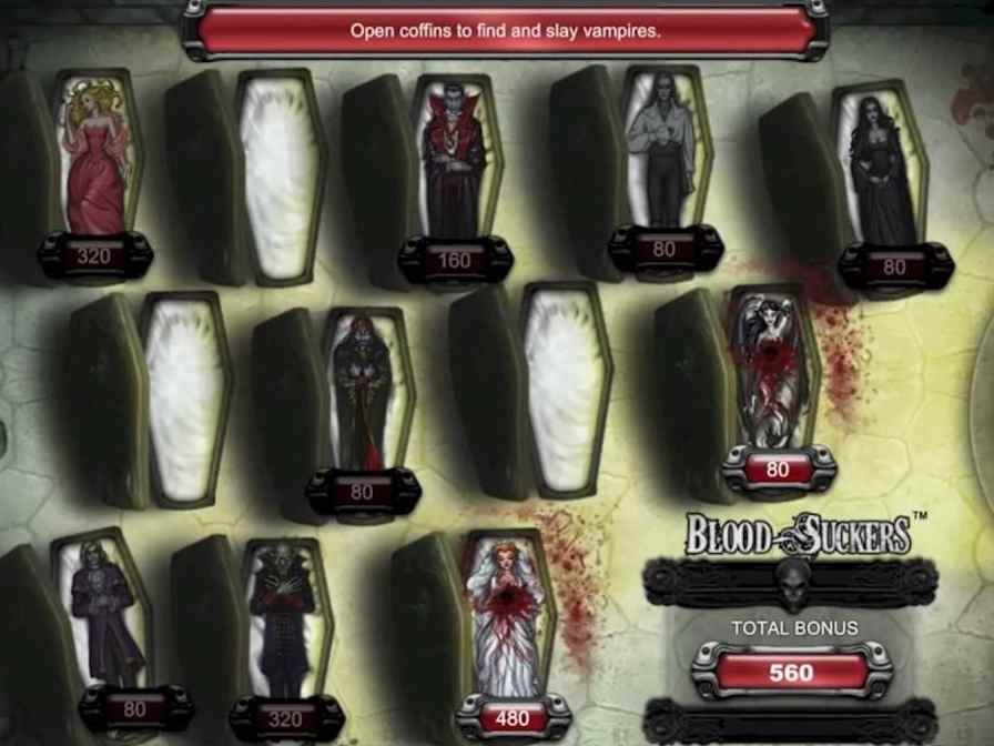 Бонусная игра автомата Blood Suckers