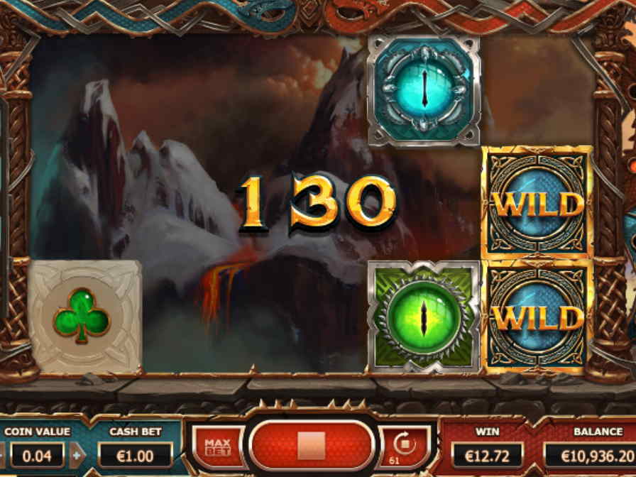 Визуальное оформление слот машины Double Dragons